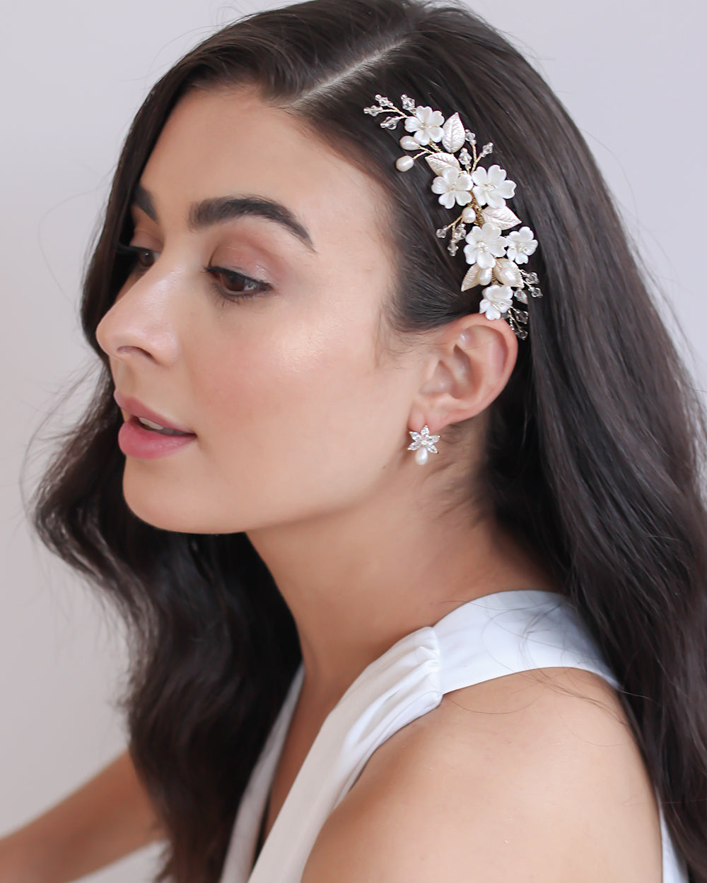 Flower Hair Comb for Bride