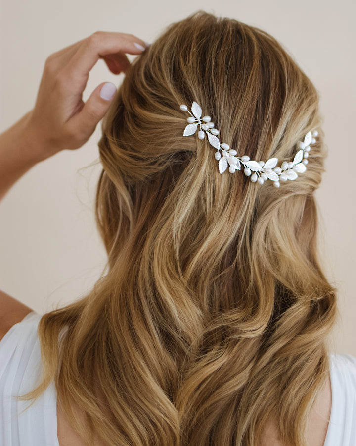 Pearl Wedding Hair Vine