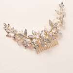 Floral Wedding Headpiece Gold