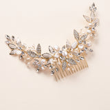 Floral Wedding Headpiece Gold