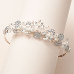 Pearl Floral Wedding Crown