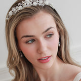 Rose & Pearl Flower Tiara