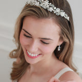 Rose & Pearl Flower Tiara