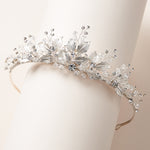 Silver Floral Tiara