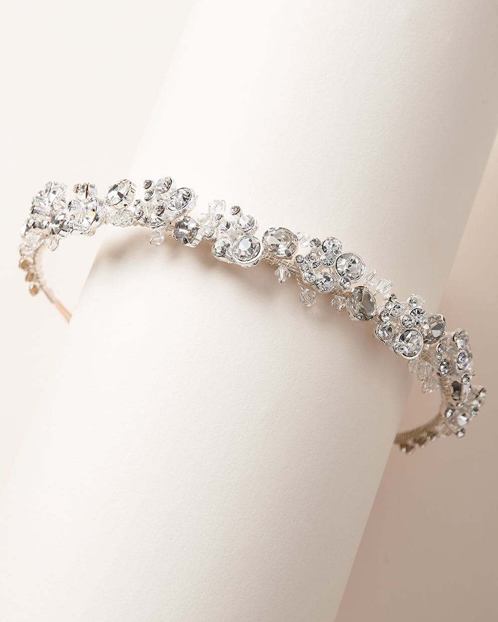 Wedding Headband Silver
