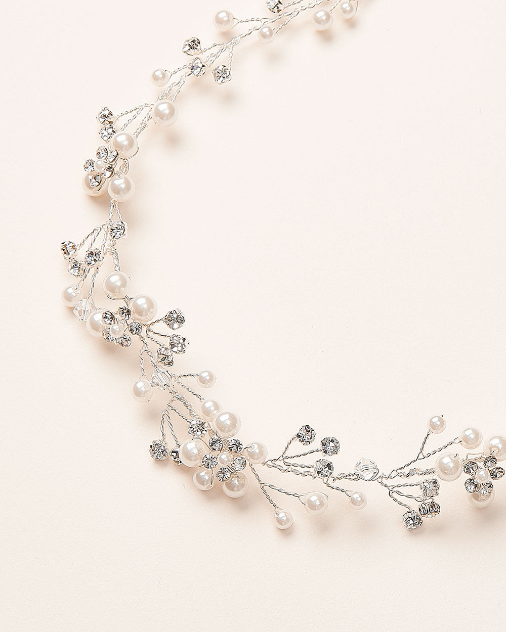 Bridal Hair Vine Pearls