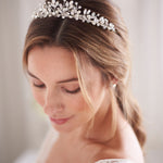 Silver Pearl & Crystal Bridal Tiara