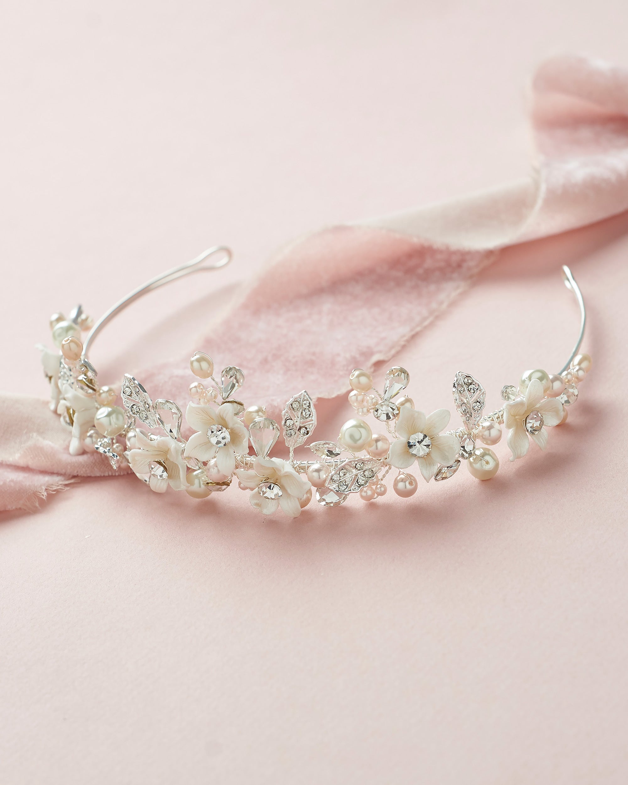 Blush Pink Tiara Headpiece