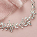 Silver Crystal Bridal Hair Vine