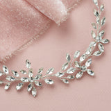 Silver Crystal Bridal Hair Vine