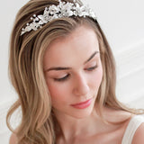 Kacie Floral Wedding Tiara
