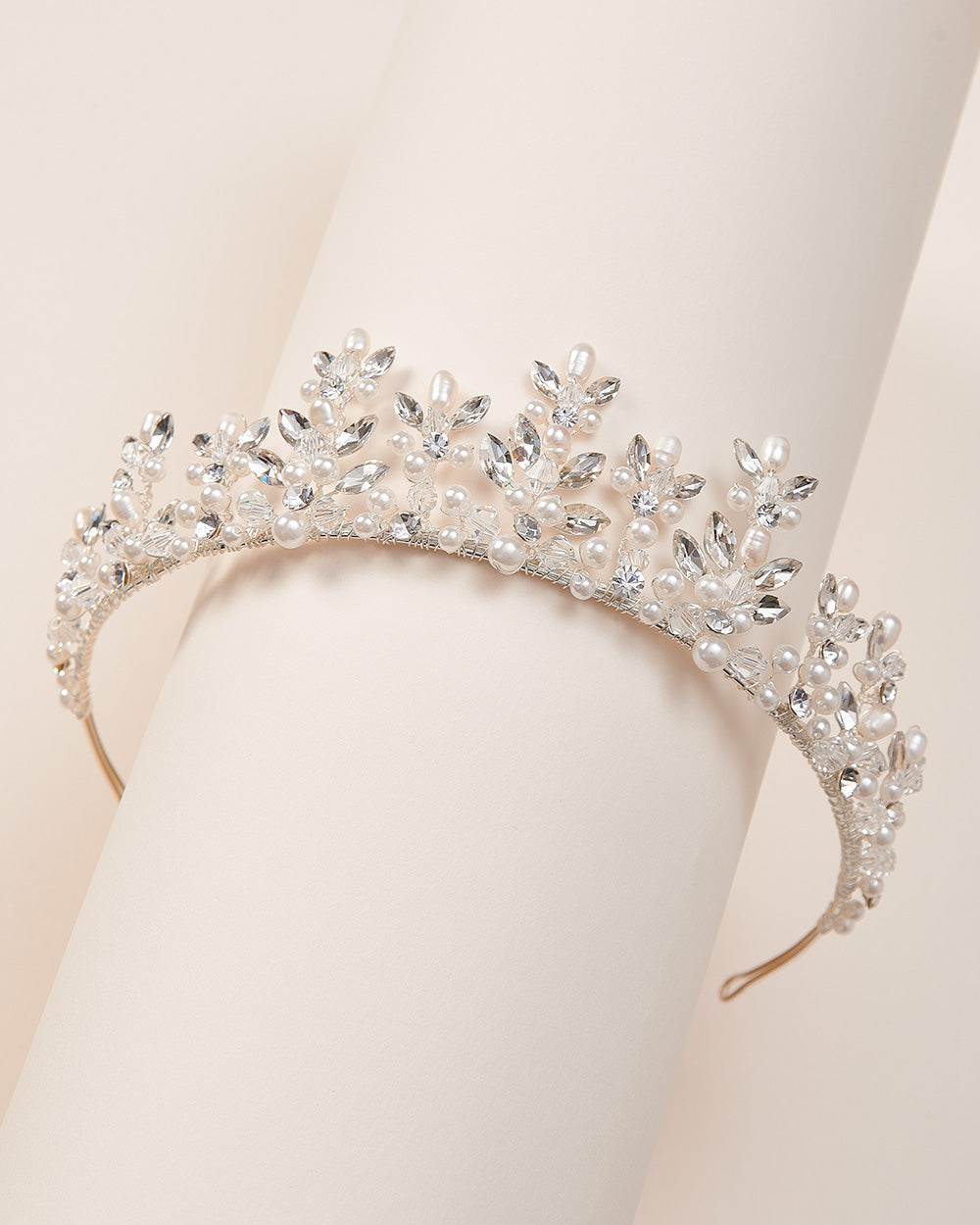 Wedding Tiara with Pearls