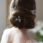 Genuine Crystal Gemstone Wedding Hair Pins