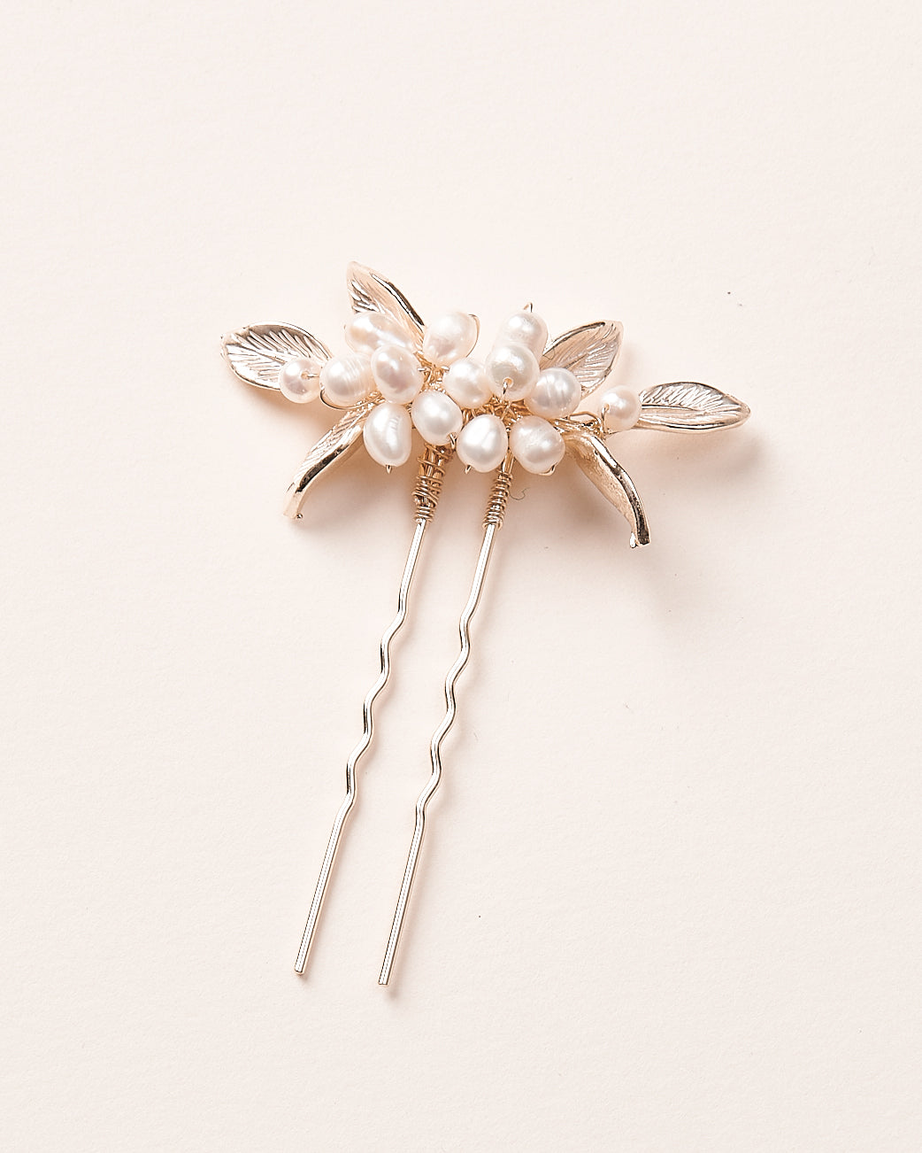 Gold Pearl Wedding Hair Pins