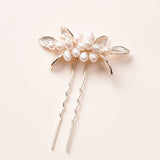Gold Pearl Wedding Hair Pins