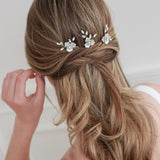 Kacie Floral Hair Pins (Set of 3)
