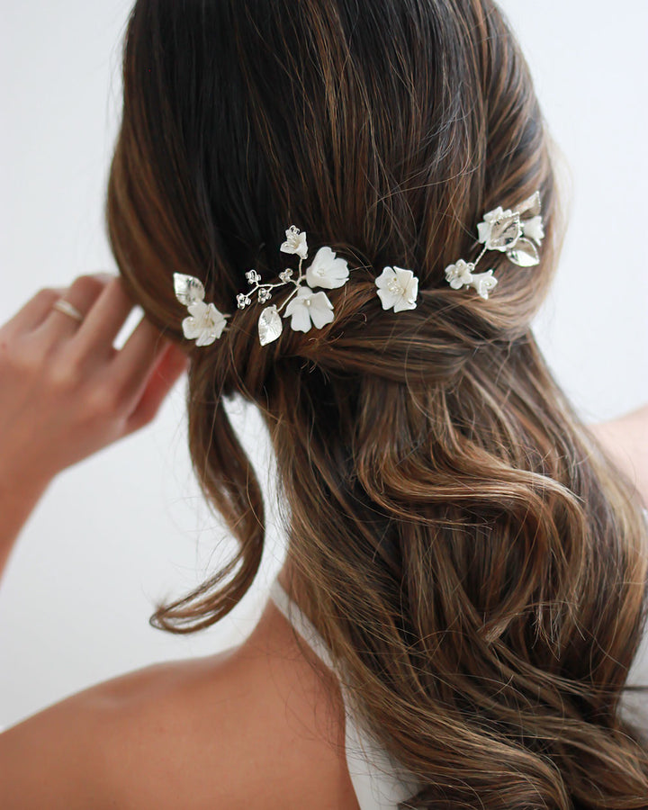 Sara Floral Hair Pins (Set of 5)