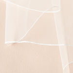 Pencil edge wedding veil