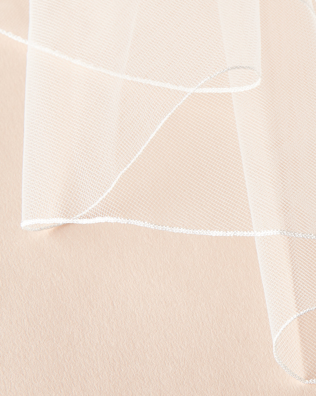 Pencil edge wedding veil