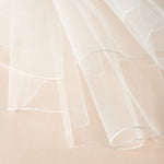 Thin edge wedding veil