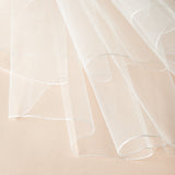 Thin edge wedding veil