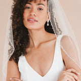 Julia Crystal Beaded Veil