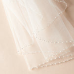 Pearl Beaded Wedding Veil