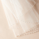 Pearl Beaded Wedding Veil