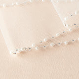 2 Layer Simple Pearl Edge Bridal Veil