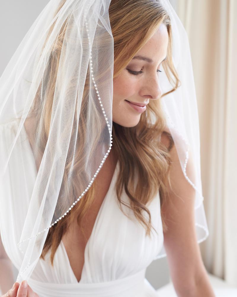 Pearl Studded Bridal Veil