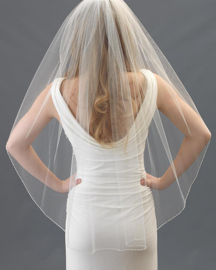 Beaded Wedding Veil