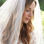 Scattered Pearl Wedding Veil