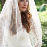 Scattered Pearl Bridal Veil
