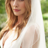 2 Layer Pearl Beaded Veil