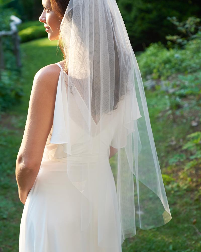 Cut Edge Wedding Veil