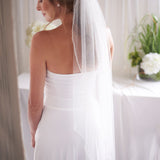 Beaded Ivory Veil