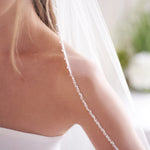 Ivory Beaded Edge Bridal Veil