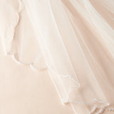 Beaded Scalloped Edge Veil