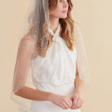 Bridal Veil with Crystals
