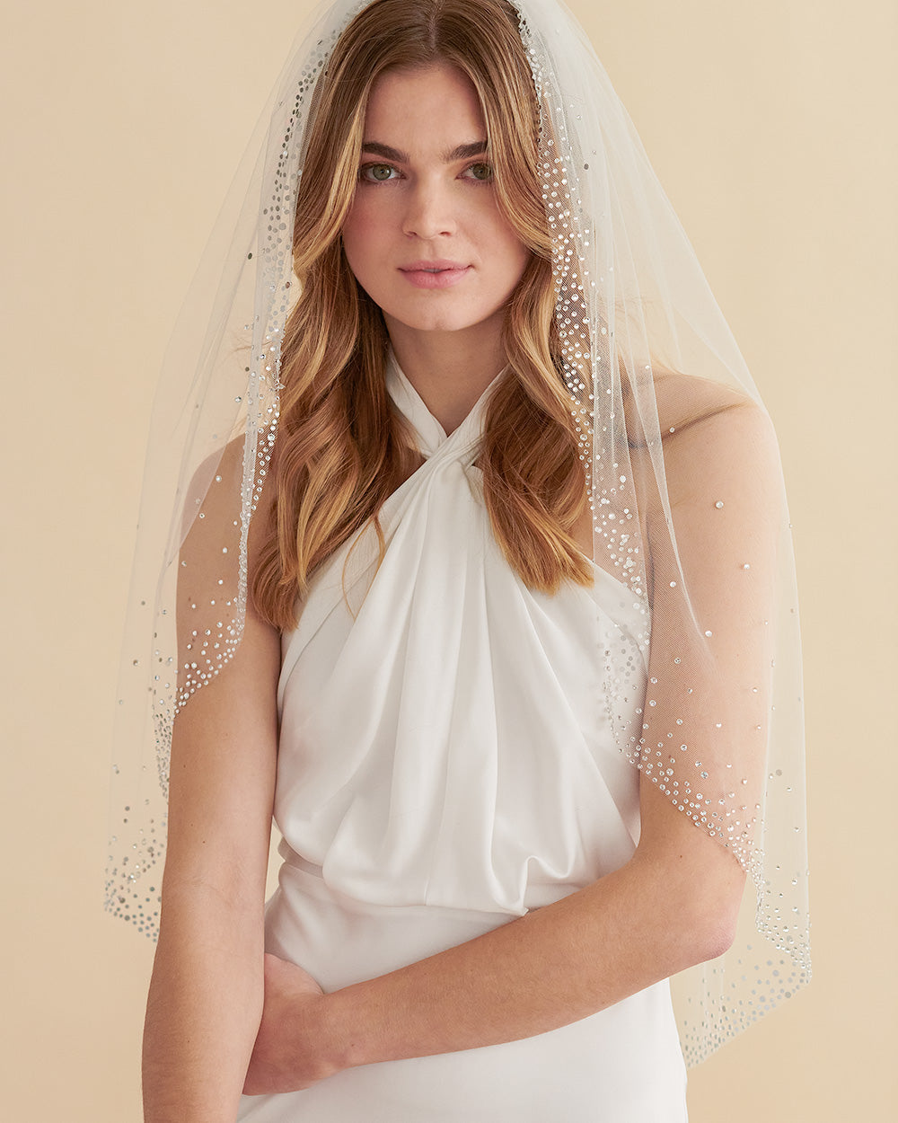 Rhinestone Bridal Veil