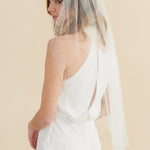 Veil with pearls and rhinestones