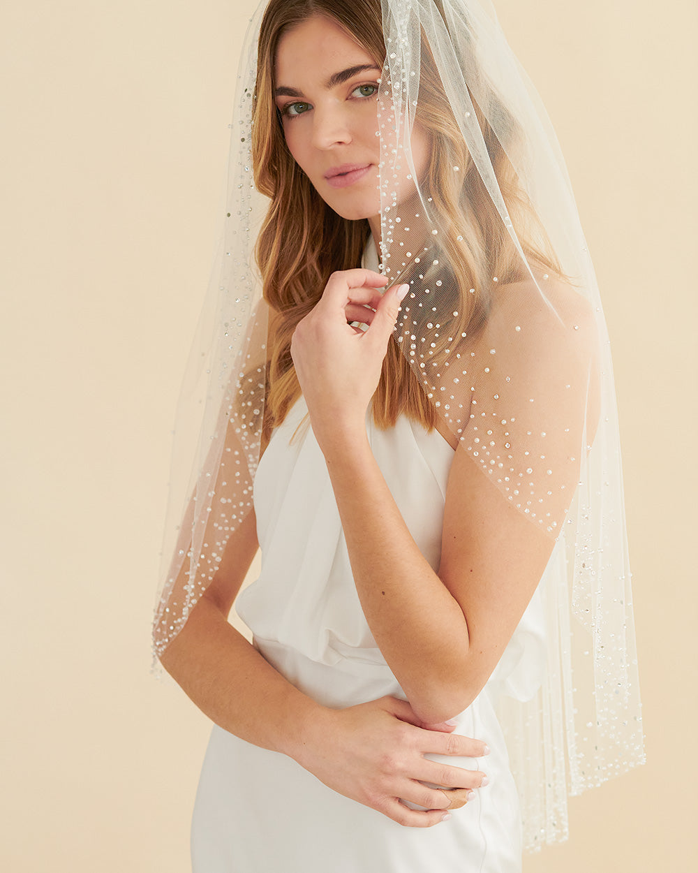 Amara Pearl & Crystal Wedding Veil - Shop Veils